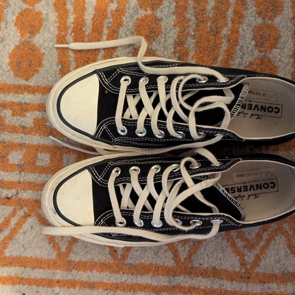 Converse Black Canvas Sneakers